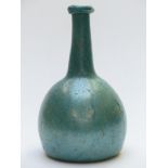 18thC style iridescent glass bottle vase, 30cm tall