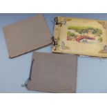Three photograph albums, the first of Scouting interest, another early 20th century including