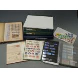 Sundry stockbooks of PHQ cards, embossed blocks and multiples etc together with two albums of