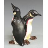 Beswick figure of courting penguins, model number 1015, height 14cm