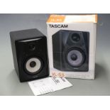 Tascam VL-S5 Powered Studio Monitor, boxed with instructions