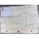A 19thC Indenture dated 9th February 1872 regarding the conveyance of a parcel of grounds in Leonard