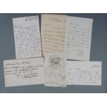 Autograph Letters from Sir Edward J. Poynter regarding a figure of St. George (1869), W.P. Frith