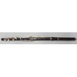 Gautrot Marquet Brevete late nineteenth / early twentieth century four part rosewood flute