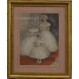 John Strickland Goodall (1908-1996) 'The Bridesmaids' watercolour with pencil heightened with