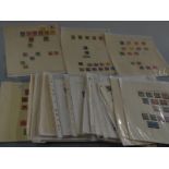 A selection of Commonwealth stamps on loose album sheets, Victoria - George VI and including a