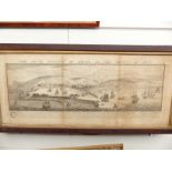 A 18thC Buck engraving 'The South Prospect of Dover in The County of Kent', 36 x 88cm