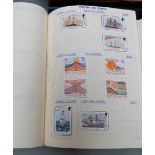Eight albums of stamps comprising Malaya x 3, South Atlantic Islands x 2, Mauritius, St Vincent