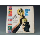 World Cup 1966 vinyl record signed to the sleeve by Geoff Hurst