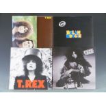 T Rex - T Rex (HIFLY 2), Bolan Boogie (HIFLY 8), The Slider (BLN 5001) with inner and Tanx (BLN