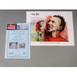 Nobby's 1966 World Cup Winning Celebration Jig!!! print, signed by Nobby Stiles, 30 x 40cm, with