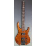 Hohner Professional 'The Jack' bass custom guitar, serial no 8853393, finished in natural wood grain