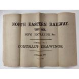 Eight architect's or civil engineering drawings of North Eastern Railway Tyne Dock, dated December