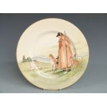 Royal Doulton Cotswold Shepherd Series Ware plate and a framed set of Players Dickens cigarette