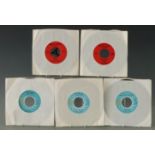 Ric Tic - nine singles on blue / red / yellow labels, generally Ex, USA issue or pressing