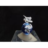 Swarovski Crystal Planet Vision 2000 Millennium Edition, 12cm tall, in original box with