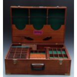 'The Ultimate' portable fly tying system by Partridge of Redditch the brass bound mahogany box