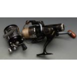 Ambassadeur 6000c multiplier fishing reel and a fixed spool reel