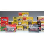 Seventeen Vanguards 1:43 scale diecast model vehicles and vehicle sets including Vauxhall, Rover MG,