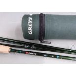Greys GR20 four piece travelling trout / fly fishing rod 9' # 6 in original hard tube