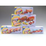 Four Corgi Classics Chipperfield's Circus diecast model vehicle sets comprising Bedford O