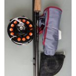 Airflo Airlite 15' double handed salmon fly fishing rod # 10/11 in bag and branded tube with an