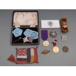 A small collection of commemorative medals including Edward VIII Coronation medal etc