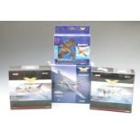 Four Corgi The Aviation Archive 1:72 scale diecast model aeroplanes limited edition Jet Fighter