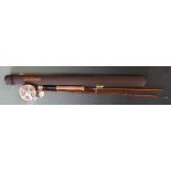 Sage Fli 8100-4 10' fly fishing four piece travelling rod #8 in Sage tube together with an Airflo