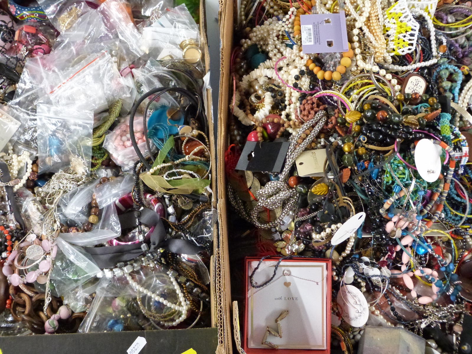 A large collection of costume jewellery