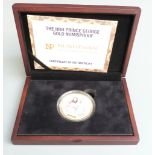 The HRH Prince George Gold Numisproof 9ct proof 50mm gold coin, in case with certificate 29/60