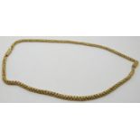 Victorian yellow metal choker/ made up of unusual floral links which convert into two bracelets,