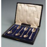 Cased set of six hallmarked silver teaspoons, Sheffield 1922 maker C W Fletcher & Son Ltd, weight