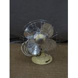 Vintage Veritys electric desk fan with variable speed, H35cm