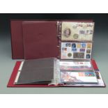 Philatelic numismatic covers in two albums covering various commemorative events to include