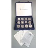 Westminster coin set of silver Australian coins, comprising 24 coins, cased with certificates