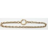 Victorian 9ct gold watch chain/ Albert, 32g