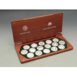 The Sydney 2000 Olympic Silver Coin Collection comprising sixteen crown sized coins featuring