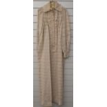 Edwardian ladies housecoat/dress with lace trim by Jean Varon