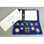 Royal Mint 'The UK Millennium Silver Collection' in deluxe case with certificate no 03037,