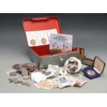 An amateur coin collection, George IIII onwards, including UK and world examples, banknotes