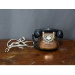 Vintage copper and brass telephone