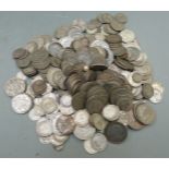 Approximately 2335g of mixed silver coinage, largely UK pre 1947, some pre 1920 and overseas USA
