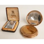 Stratton compact and a boxed Ronson lighter