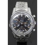 Enicar Sherpa Graph gentleman's chronograph wristwatch ref. 072/001 with luminous hands and hour
