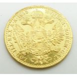 1915 Austrian gold Ducat coin