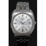 Seiko gentleman's automatic wristwatch ref. 6118-7010 with date aperture, luminous hands, two-tone