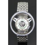 Jaguar Old England gentleman's wristwatch in the form of a steering wheel with luminous hands,