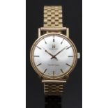 Tissot Seastar-Seven 9ct gold gentleman's wristwatch with luminous gold hands, two-tone baton