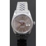 Rolex Oyster Perpetual Datejust gentleman's automatic wristwatch ref. 16030 with date aperture,